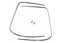 Kit modanatura cromata per parabrezza originale. Porsche 911 dal 1965 al 1983 - 64454192106, 90154191220, 90154191120