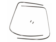 Kit modanatura cromata per parabrezza originale. Porsche 911 dal 1965 al 1983 - 64454192106, 90154191220, 90154191120