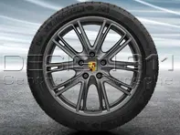 20' Panamera (971) Design esclusivo Cerchi in lega PLATINUM e pneumatici invernali Porsche originale - 971044600D