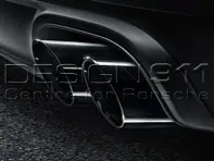 Exhaust Tail Pipes SPORTS in BLACK. Porsche 991.2 C2S / C4S / Targa 4S 2016>> - 99104420023