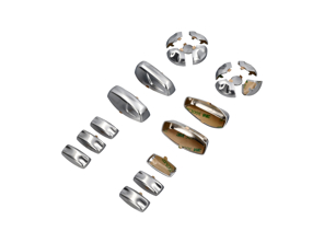 Vervangende stoelknoppen in galvano zilver 18-voudig - 99161371301DMN, 7PP959748PDMN