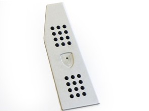 Rennline Aluminium Dead Pedal mit Porsche Crest Rubber Grip. Porsche Panamera - P102D, WAP10706614