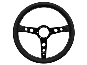Steering wheel 130R Series Air Cooled Leather with Crossed or Parallel stitching. 350mm. Porsche 911 / 964 / 993 / 924 / 944 / 968 / 928 - 74150, 74151