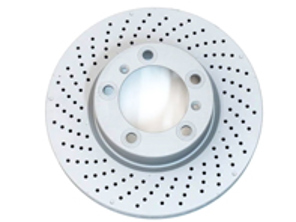 制动盘转子，前部。标准涂层 Z。保时捷 981 Boxster 2.7L / 981C Cayman 2.7L（OE 零件编号 98135140101/98135140201） - 98135140101, 98135140201, 92279905, 92280005, 460.1589.20, 460.1590.20 - 460.1589.20, 460.1590.20