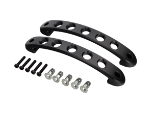 Poignée de porte intérieure Speed Hole en aluminium 6 7/8", paire. Porsche 911 - 90153106700 - InteriorHandle_6_7/8in_Speed_Black, InteriorHandle_6_7/8in_Speed_Silver