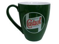 Tasse classique bicolore Castrol.