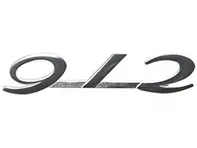 Stemma posteriore '912' cromato. Porsche 912 65-69 - 90255930523