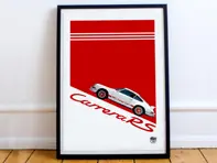 Poster Porsche 911 Carrera 2.7 RS con cornice nera