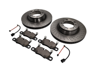Pacchetto pastiglie freno e dischi freno POSTERIORI Porsche 991.2 - 99635240502, 99635240602, 99135240301, 99135240401, 99160918300