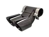 DesignTek Exhaust tail pipes black finish for Porsche 982 / 982C - 982251187H, 982251187N, 982251187L, 982251187R, 982251187G, 982251187J, 982251187Q, 982251187K, 982251187P