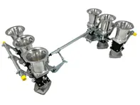 Jenvey 3-bouts 45 mm individuele gasklephuisset. Porsche 964 - WFR024, WFR029, WFR043, WFR060, WFR505, WFR024 - ABF2/65, RH01, RH01M, TP1, TP11