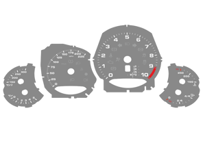 表盘设置，MPH。保时捷 991.1 GT3