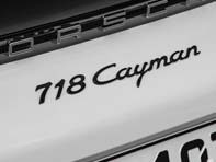 Stemma posteriore nero '718 Cayman S' per Porsche 718 (982) Cayman - 98204480082G2X