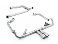 Escape deportivo Milltek con tubo de repuesto Cat y embellecedores de titanio. Porsche 718 GTS 2.5L - 982251052E, 982251052F, 982251052G, 982251052J, 982251052L, 982251051D, 982251051K, 982251051F, 982251051G, 982251051J, 982251051L - SSXPO146