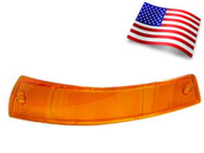 Knipperlichtglas Voor, zonder rand (SWB). Porsche 911/912 1965-68 VS - 90163140102, 90163140202, 14848, 14848/D, 14848/S