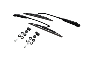 Bracci tergicristallo, spazzole e kit di montaggio, incluso tappo. Auto con guida a sinistra, anteriore. Porsche 911 / 930 / 914 - 96462802805, 96462802802