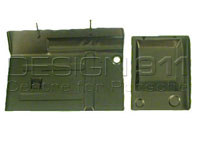 Pared trasera de la caja de batería (2 piezas). Porsche 356C T6 - 64450103206, PP114D, P114D