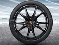 Cerchi in lega da 20' 'Carrera S' NERO e pneumatici originali Porsche per 718 Boxster/Cayman - 98204460206