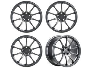 Titan 7 Gesmeed T-R10 10 Spaaks Lichtmetalen Velg Set Satijn Titanium 21". Porsche 9J1 Taycan - TR102195050513071ST, TR102111555513071ST