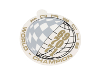 Wereldkampioen 1969/1970/1971 Raamsticker - 91170110322