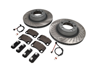 Pastiglie freno POSTERIORI e pacchetto disco freno Porsche 997 Turbo Sebro - 99735240502, 99735240602, 99761275402, 99735208602, 99735294905