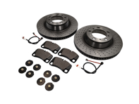 REAR Brake Pads and Brake Disc Package Porsche 997 3.6L C4 - 99735294904, 99761275402, 99635208600, 99635208602, 99635240502, 99635240602, 99635240X02BRE, 99635240X02, 99735294904BRE
