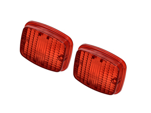 Jeu de 2 verres de phares antibrouillard arrière. Porsche 911/912 1965-1986 - 91163197500 - P18671, 1695250600