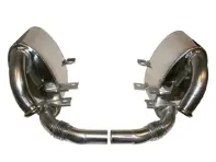 Set marmitta/silenziatore di scarico, posteriore sportivo in acciaio inox. 'Versione audio'. Porsche 996 - 1620601110, 96300SEXP, 99611121000, 96.300SEXP, 99611112155, 99611112170, 99611112156, 99611112157, 99611113154, 99611112256, 99611112270, 99611112257, 99611113254 - 1620601110