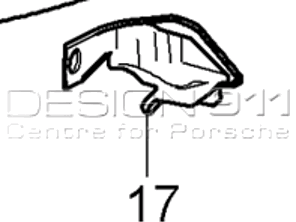 Esquina del parachoques delantero. Porsche 970 Panamera - 97050532700, 97050532800