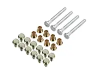 Türscharnierbolzen-Set. Porsche 911/912/914/964/993 - 90153130520, 90153130520, 90153131120, 901531305SET, 99909301002, 99909301008 - URO-014474