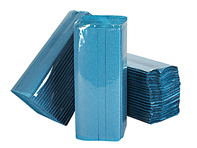 Asciugamani in carta piegata a C blu 1 velo - 12 pacchi da 240 fogli - CBT28801