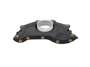 Crankshaft seal with flange. Porsche 958 Cayenne - 95810115100, 332.590 - 332.590