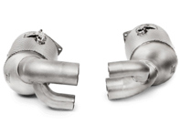 Akrapovic link pipe set w cat (SS) for Porsche 991.2 Carrera / S / 4 / 4S / GTS 2017>> - 9P1254400, 9P1254400X, 9P1254450, 9P1254450X - L-PO/SS/1H