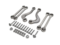 Rear upper outer and centre track control arm set. Porsche 970 Panamera 2010-16 - 97033104300, 97033104700, 99733121702, 99633121702, WHT007492, 97033121900, 99907285101, 99908444501