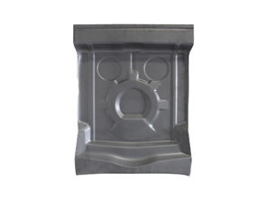 Front trunk floor pan repair section. Porsche 914 - 91450193711, 91450193811 - PP337B, P337B