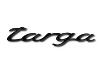 TARGA - Rear Badge, Rally black. Porsche 996 Targa 2002>> - 9965592370870C