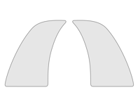 Stone guard film Set of 2 Porsche 992 Turbo Paint protection film - 992044871, 992809691C, 992809692C