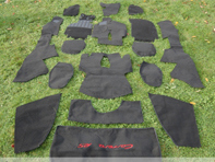 Interior floor carpet set. Porsche 964 RS VERSION 1989-94 - 964556RSRMBLK89, 964556RS