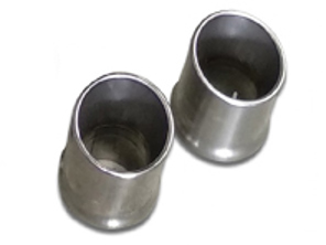 Uitlaatpijp van geborsteld roestvrij staal. Porsche 992 GT3 - 9GT251697B, 9GT251697G