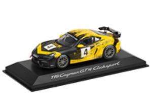 Porsche 718 Cayman GT4 Clubsportmodell Racinggelb/Schwarz 1:43 - DieCast - WAP0204150K