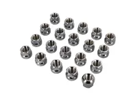 Wheel nut (Open Ended) Ball Seat R14 (Chrome Finish) fits various Porsche models - N0201121 - LS02, 01214