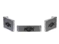 适用于水冷液的铝制散热器套件。保时捷 997 GT3 - 99610613174, 50548, 50549, 99610613172, 99610613272, 8MK 376 765-131, 8MK 376 765-141, 99610613270, 7056, 7055, 7047, 7048, 7053