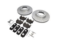 Pastiglie freno ANTERIORI e pacchetto disco freno. Porsche 997 C2 Textar - 99635140501, 99635140601, 99761275601, 99761275901, 99635108802, 95535296000, 99735193907