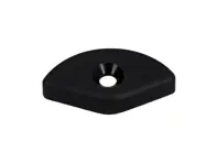 Cabriolet roof corner piece, Black. Porsche 911 1986-89 / 964 - 9115614550170B, 9115614560170B