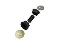 Casquillo soporte motor delantero. Porsche 986/987 Boxster / 987 Cayman Powerflex Negro Serie - PFR57-520, PFR57520, 98737502305, 9A137502322, PFR57520BLK