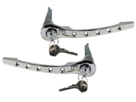 Set maniglie portiere cromate. Porsche 911 1965-67 - 90153106120 - 1687101110