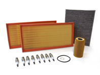 Service maintenance kit for Porsche Cayenne 955 S 4.5L V8  Oil, Air Filters,  Spark plugs, + More - 95511013100, 95581963100, 99610722560, 99917020791, 90012310630