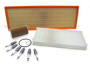 Kit d'entretien pour Porsche 996 Turbo 3.6L Huile, Filtres à air, Bougies d'allumage, + Plus - 90012310630, 99610722560, 99611013171, 99657221902, 99917019590