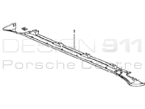 Plastica sotto il davanzale. Porsche 993 Carrera C2S / C4S / 993 Turbo - 9935591250001C, 9935591260001C, 9935591250301C, 9935591260301C