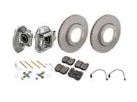 Front brake caliper, disc and brake pad kit. Porsche 944 / 944S 1984-89 - 94435142900, 94435143000, 477405083A, 477405083D, 91135104120, 94435195102, 94435195103, 94435195104, 477698155, 92835194200, 92835195100